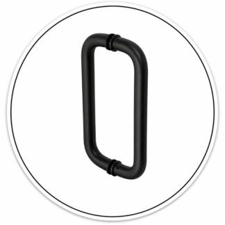 Link Hardware 10" Back-to-Back Glass-Mounted Standard Pull Handle