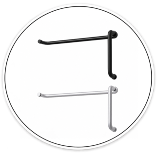 Link Hardware 12" x 28" Back-to-Back Straight Combination Push and Pull Handle Set