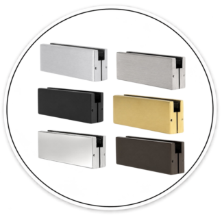 Link Hardware European Style Top or Bottom Patch Fitting - Less Insert