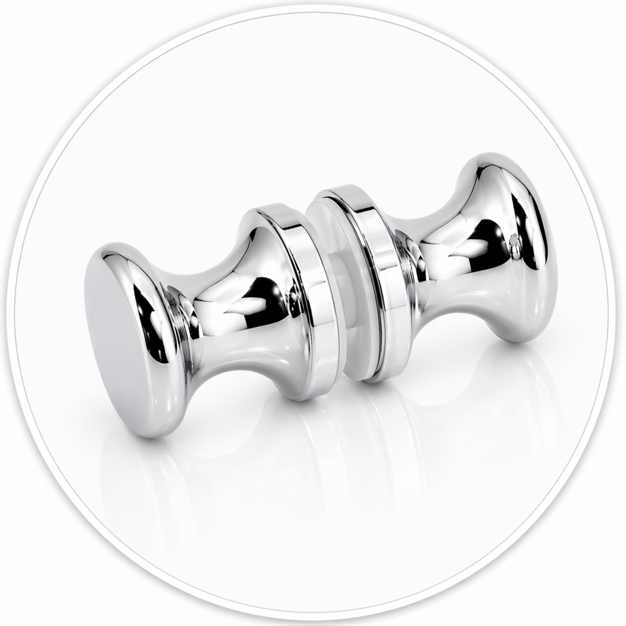 KN04 Contemporary Style Back-to-Back Shower Door Knobs