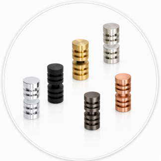 KN16 Contemporary Style Back-to-Back Shower Doorknobs