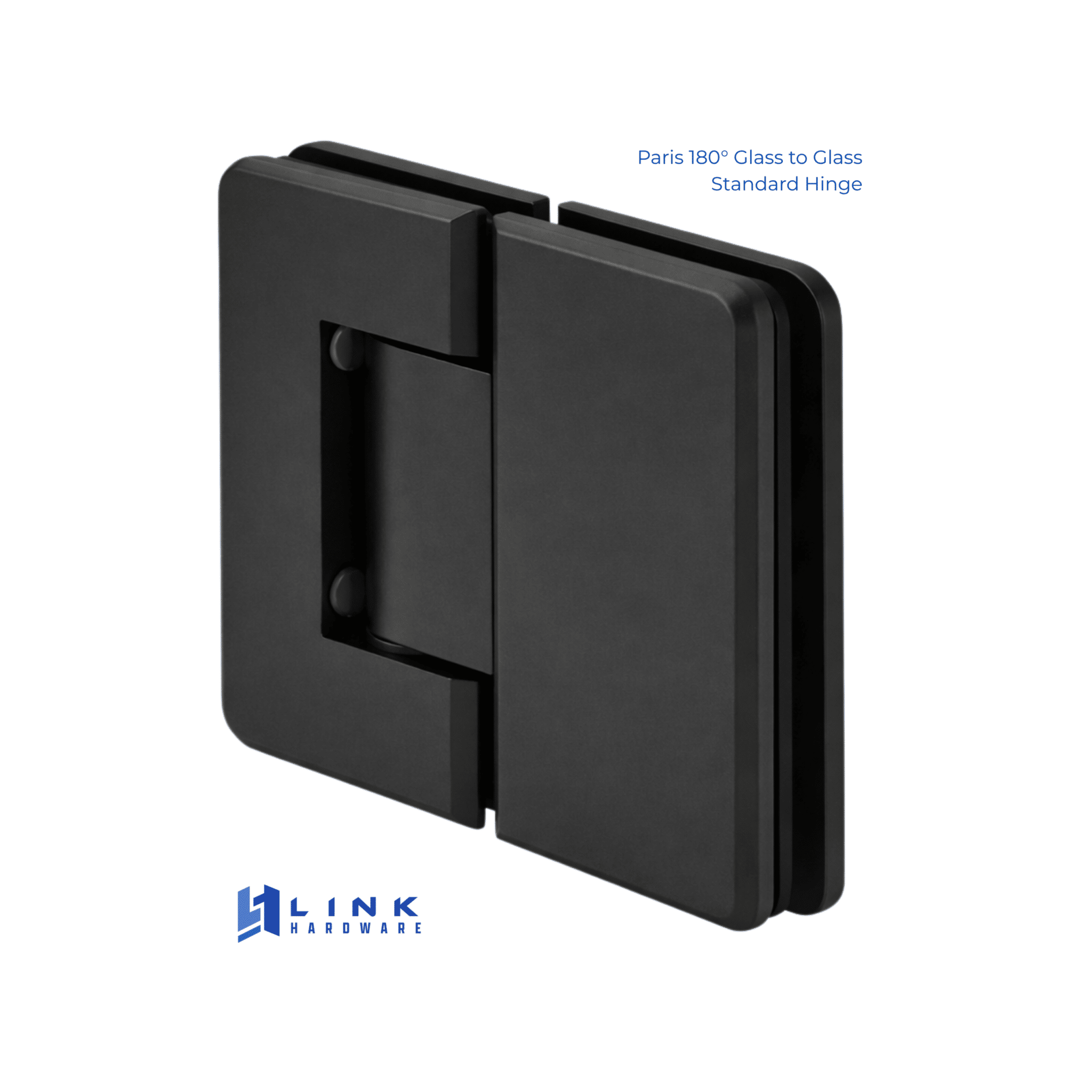 R180 Paris Glass to Glass Standard Hinge – Link Hardware