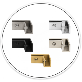 Link Hardware 90° "Sleeve Over" Glass Clamp