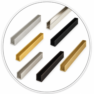 Link Hardware 3/8" Fixed Panel Shower Door Deep U-Channel - 95"