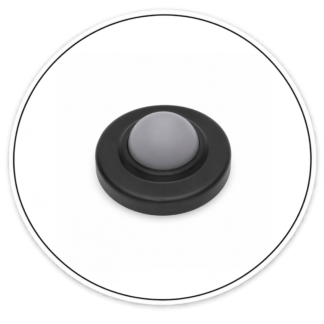 Link Hardware Bronze Wall-Mounted Convex Type Doorstop