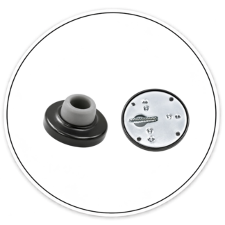 Link Hardware Concave Wall Doorstop - Bronze