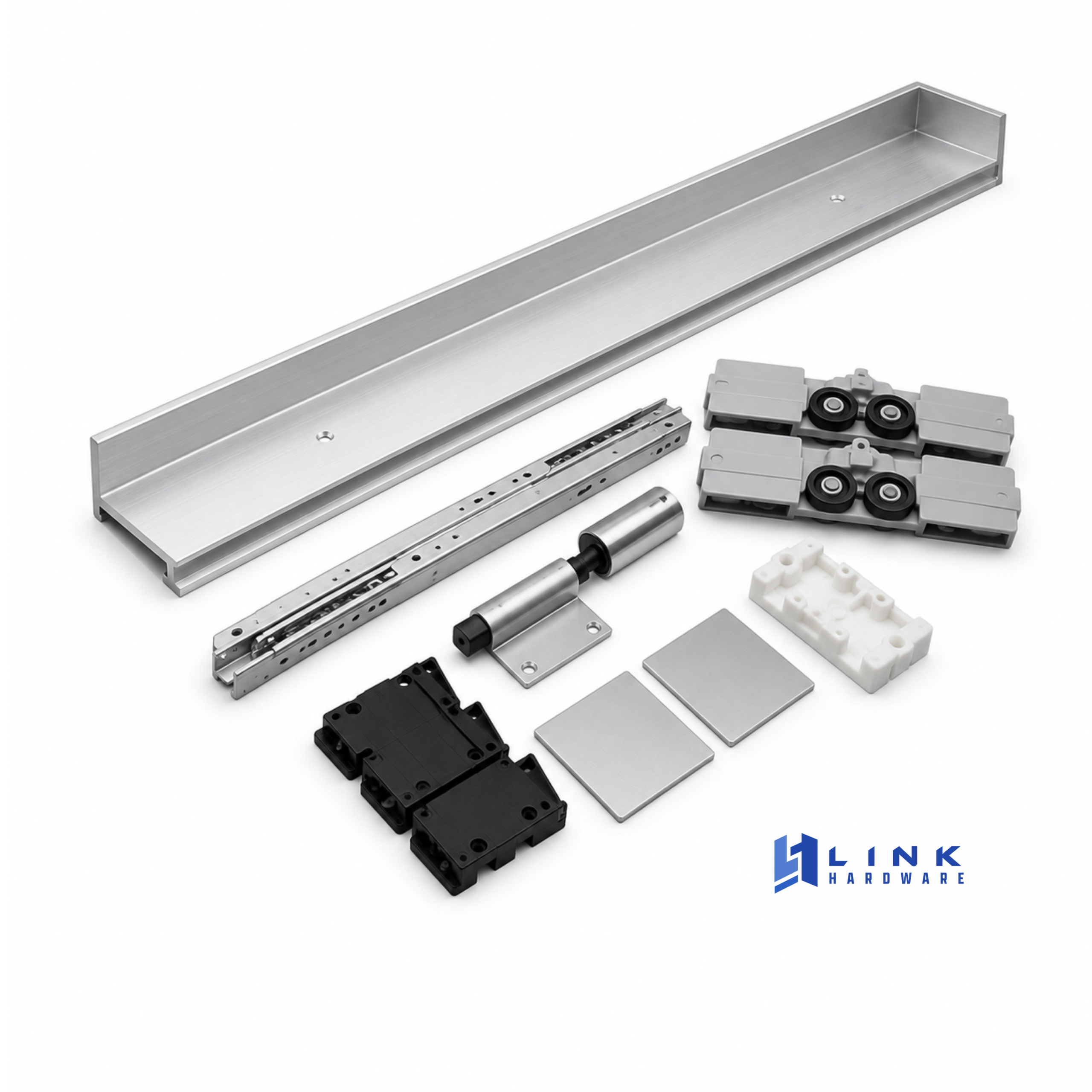 Link Hardware CH Single Sliding Door Kit with Soft Break - Image 2