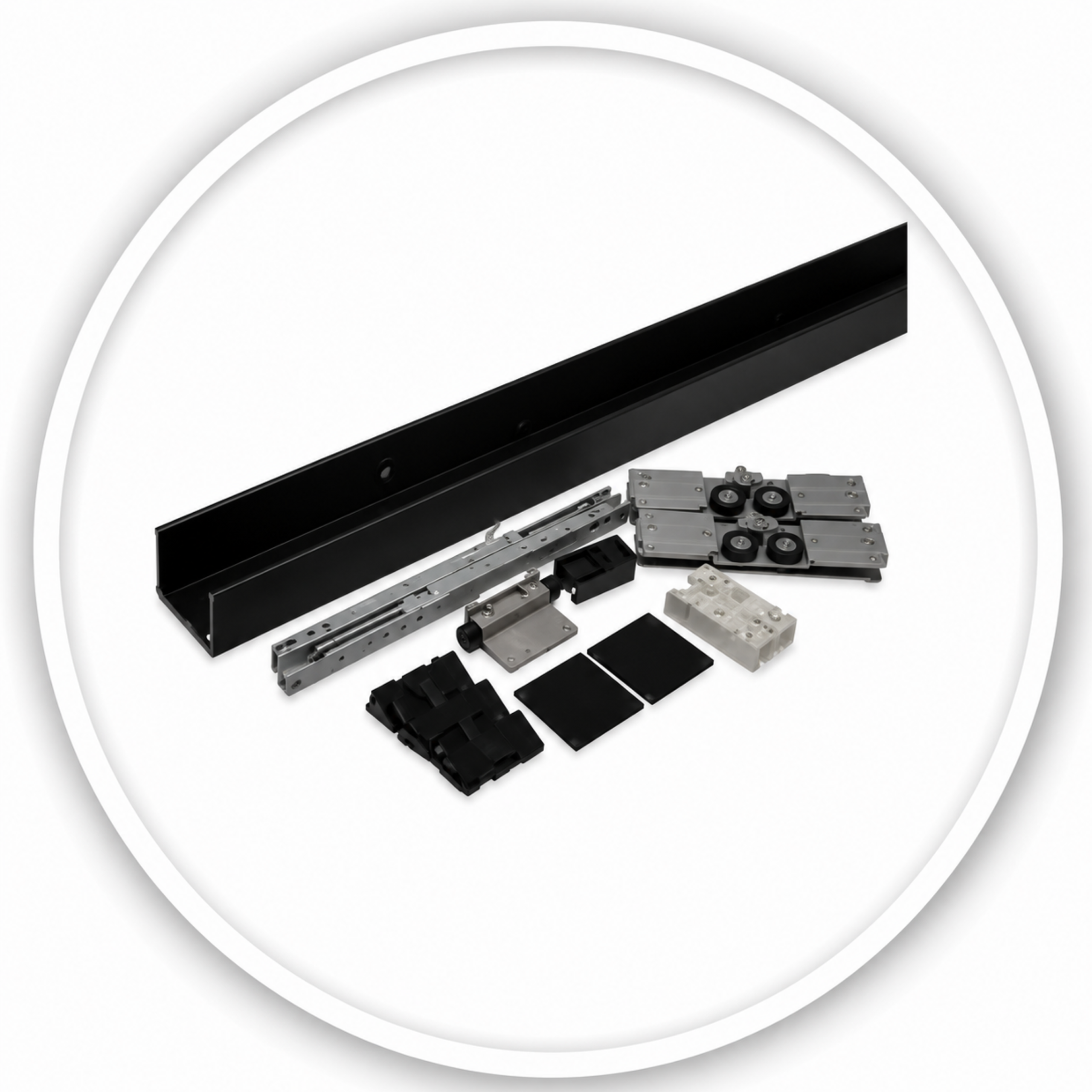 Link Hardware CH Single Sliding Door Kit with Soft Break