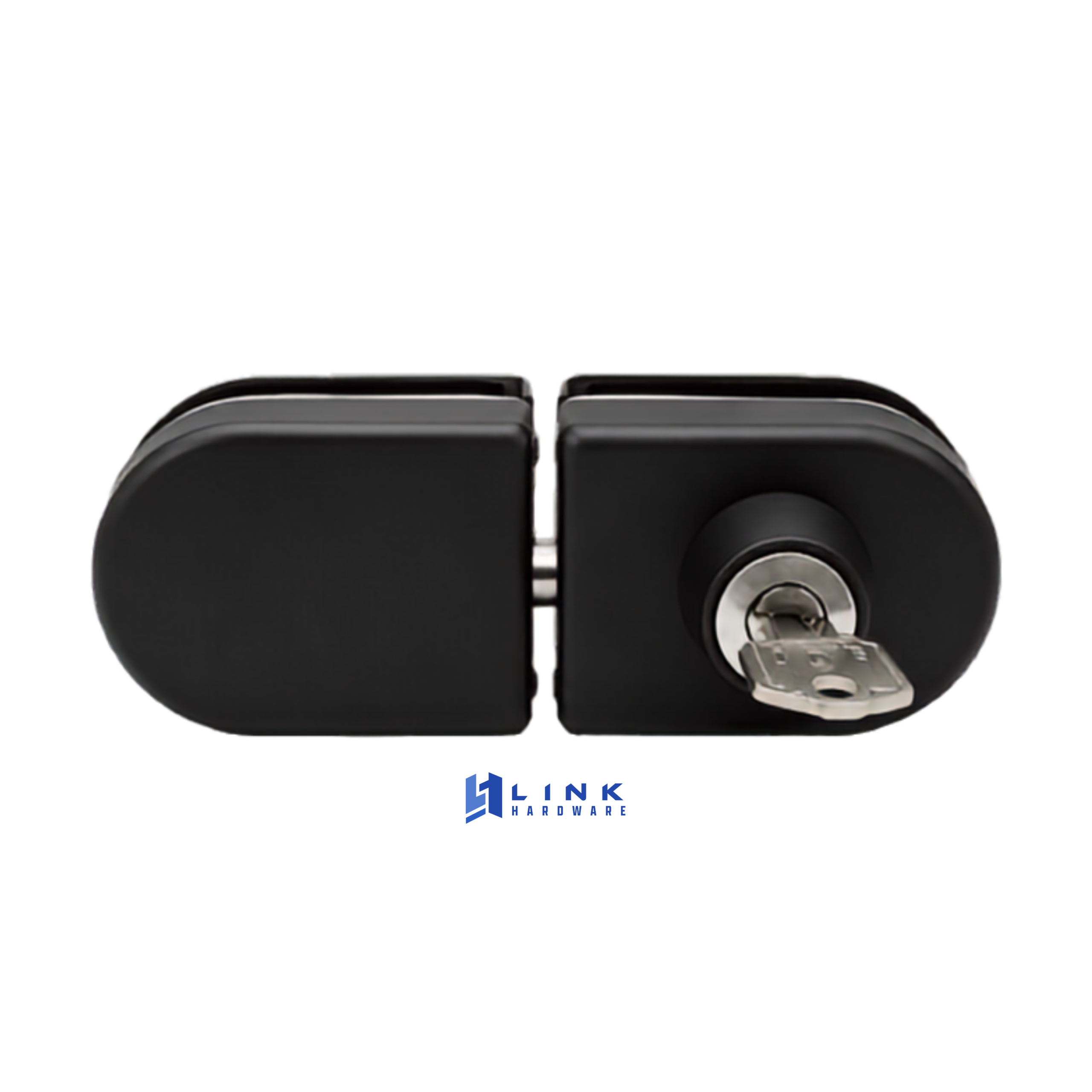 Link Hardware Slip-On Oval Lock with Deadbolt Glass to Glass - Image 7