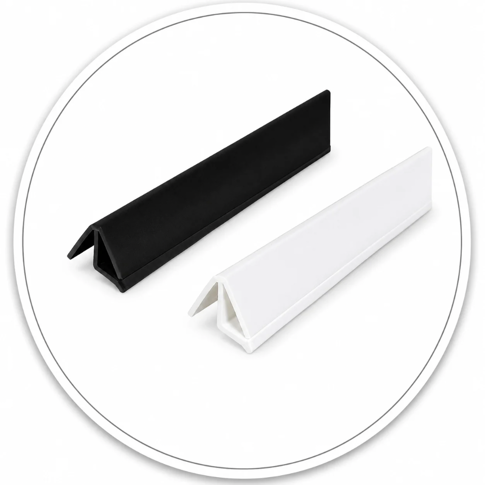 Link Hardware Co-Extruded Bottom Wipe with Drip Rail for 1/2" Glass