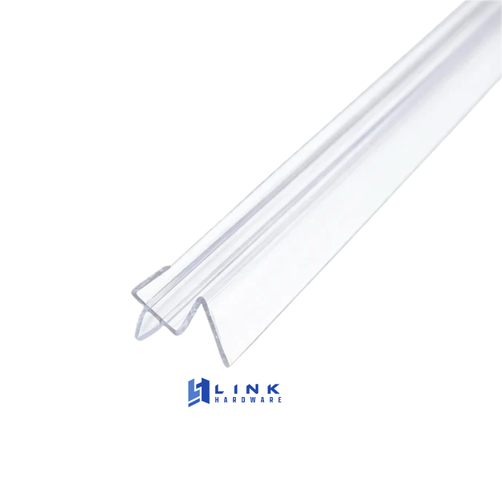 Link Hardware Co-Extruded Bottom Wipe with Drip Rail for 3/8" Glass - Image 3