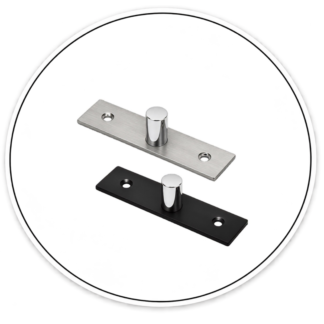 Link Hardware Top Center-Hung Free Swing Pivot