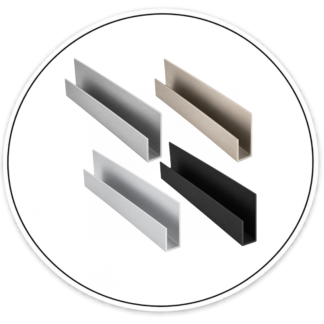 Link Hardware 1/4" Deep Nose Aluminum J-Channel