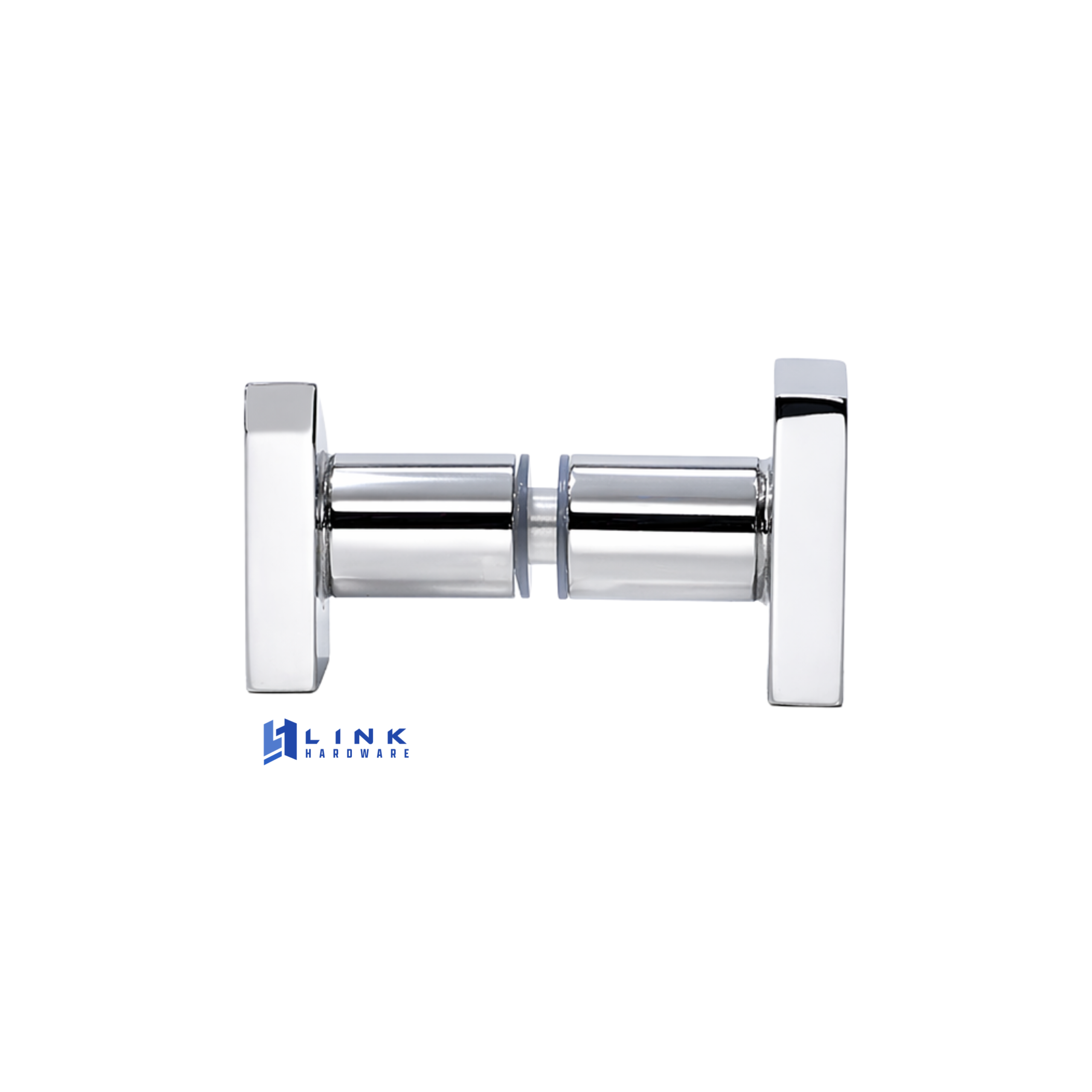 KNB032 Large Square Style Back-to-Back Shower Doorknobs - Image 3