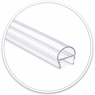 Link Hardware Translucent Vinyl Bulb Seal for 3/8" Glass