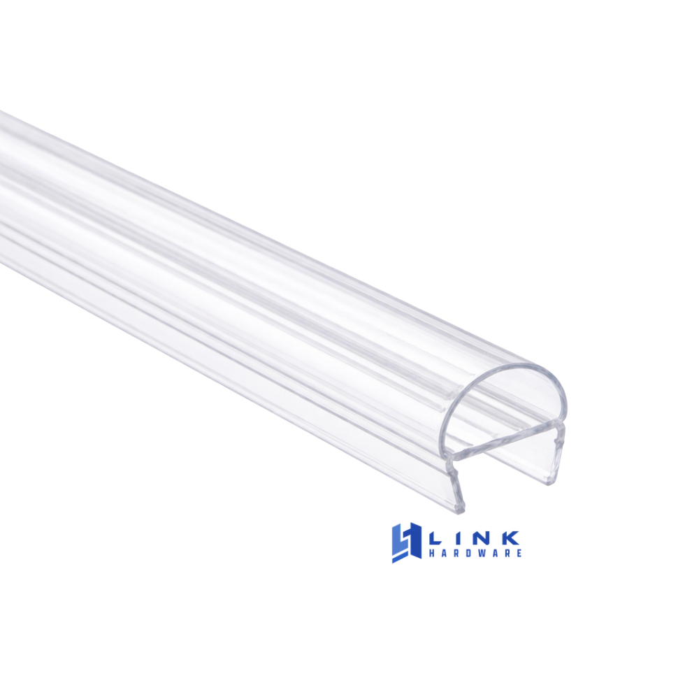 Link Hardware Translucent Vinyl Bulb Seal for 3/8" Glass - Image 2