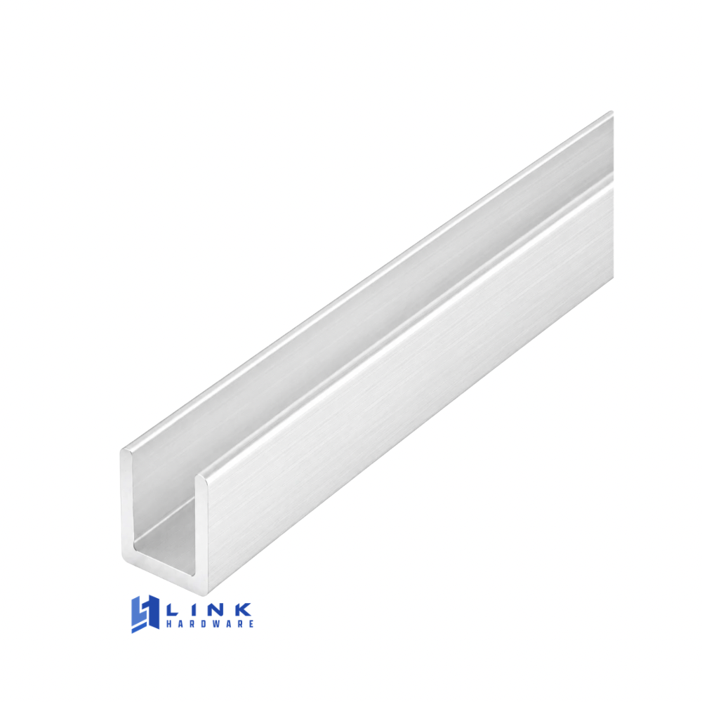 Link Hardware Wet Glaze 1" Deep U-Channel 120" Stock Length - Image 6