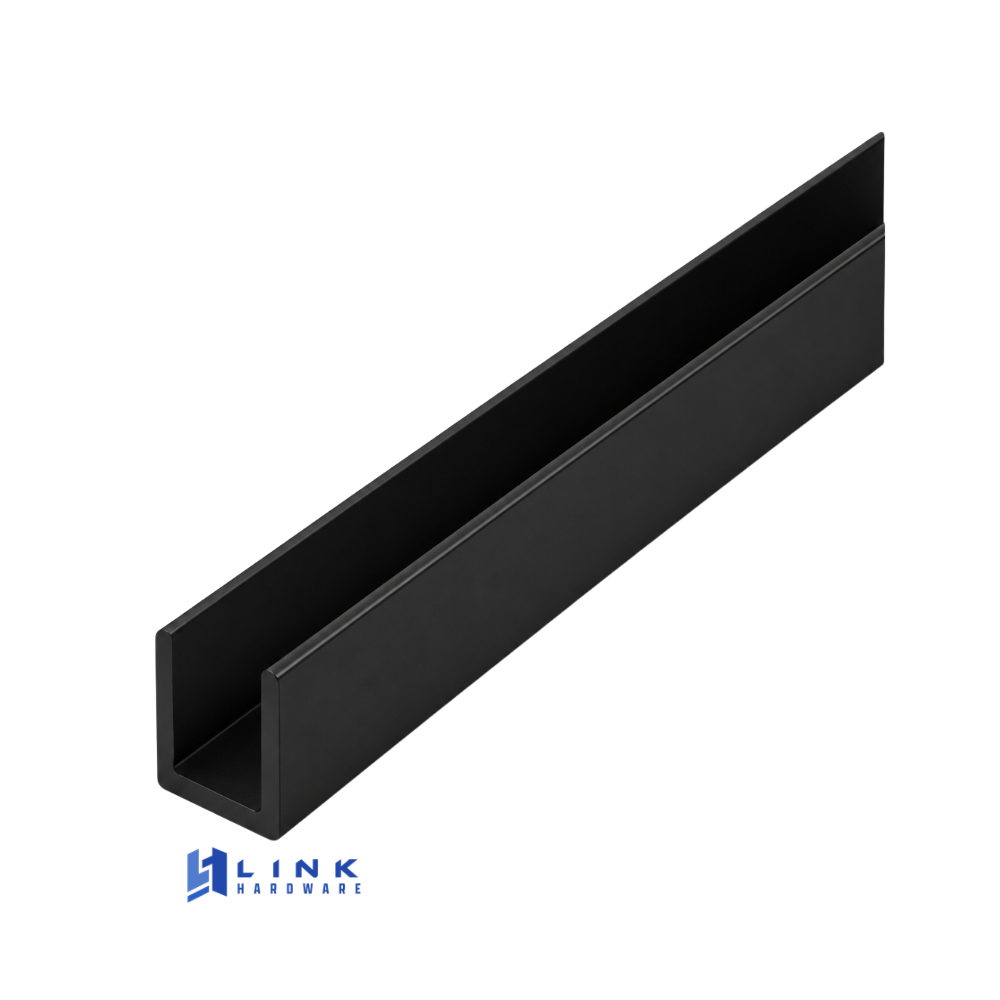 Link Hardware Wet Glaze 1" Deep U-Channel 120" Stock Length - Image 5