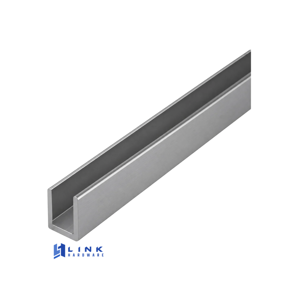 Link Hardware Wet Glaze 1" Deep U-Channel 120" Stock Length - Image 4