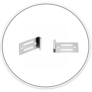 Link Hardware Nickel Plated Vancouver Clip for 6 mm Mirror