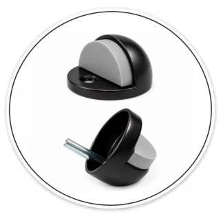 Link Hardware Floor Mounted High-Profile 3/8" Base Dome Stop - ORB