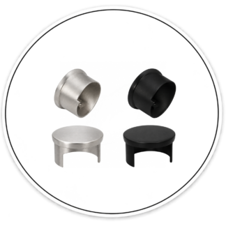 Link Hardware Round End Cap for Cap Rail