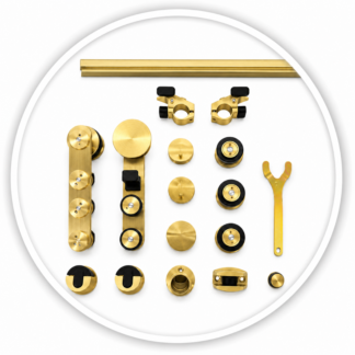 Link Hardware Laguna Series Glass-Mount Single Slider Kit