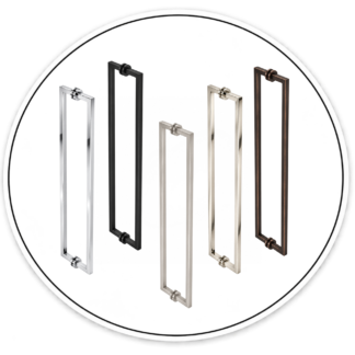 Link Hardware 18" Mitered Back-to-Back Towel Bar