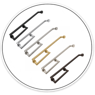 Link Hardware Mitered 6" Handle 18" Towel Bar