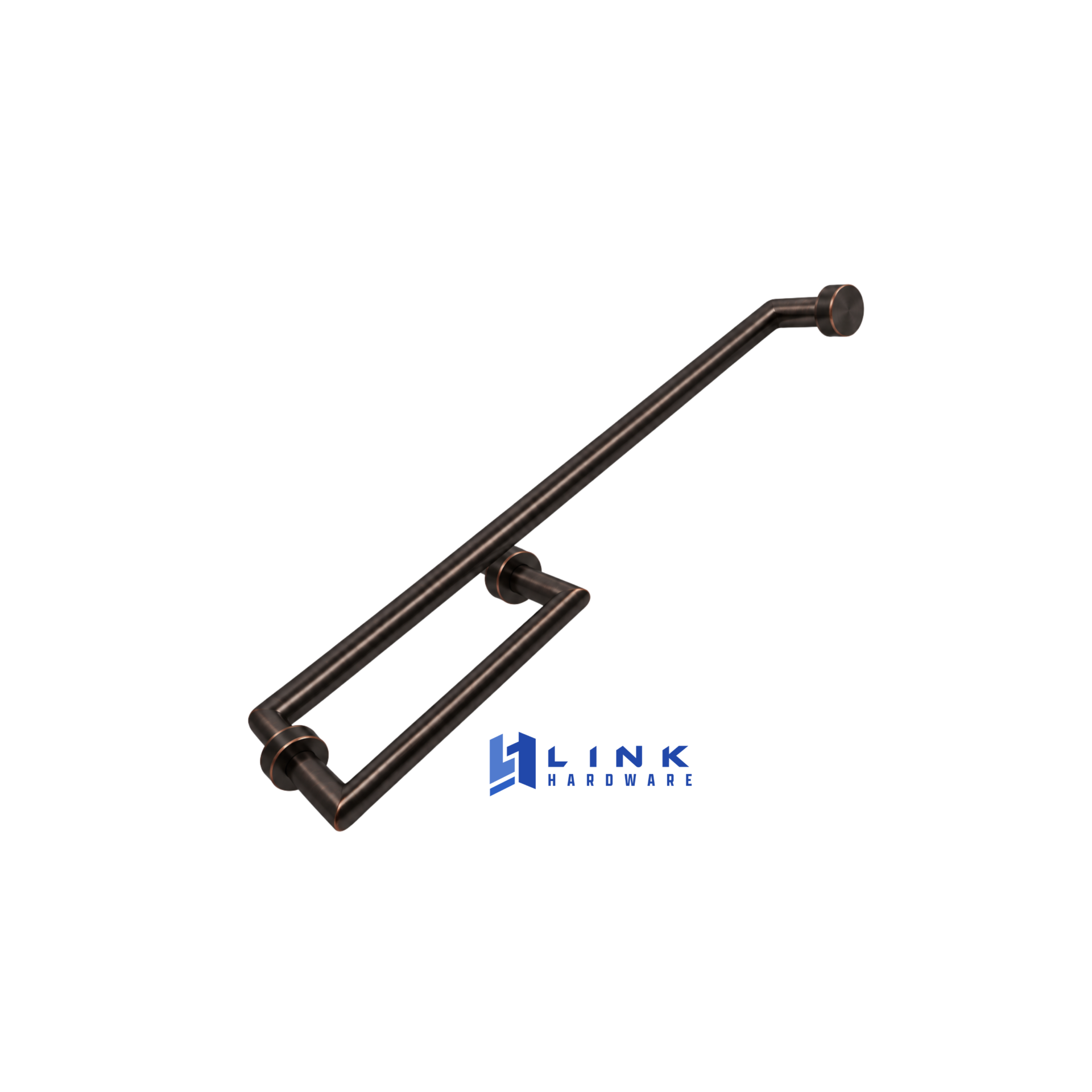 Link Hardware Mitered 6" Handle 18" Towel Bar - Image 5