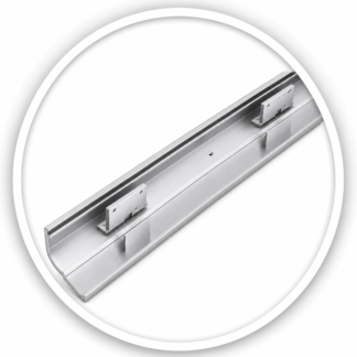 Link Hardware 10' Mechanical Glazing Channel for 3/8” to 1/2"