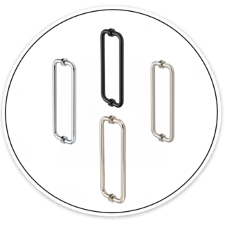 Link Hardware 12" Round Back-to-Back Pull Handles