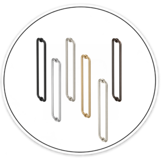 Link Hardware 18" Round Back-to-Back Towel Bar