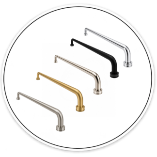 Link Hardware 24" Round Single-Sided Towel Bar