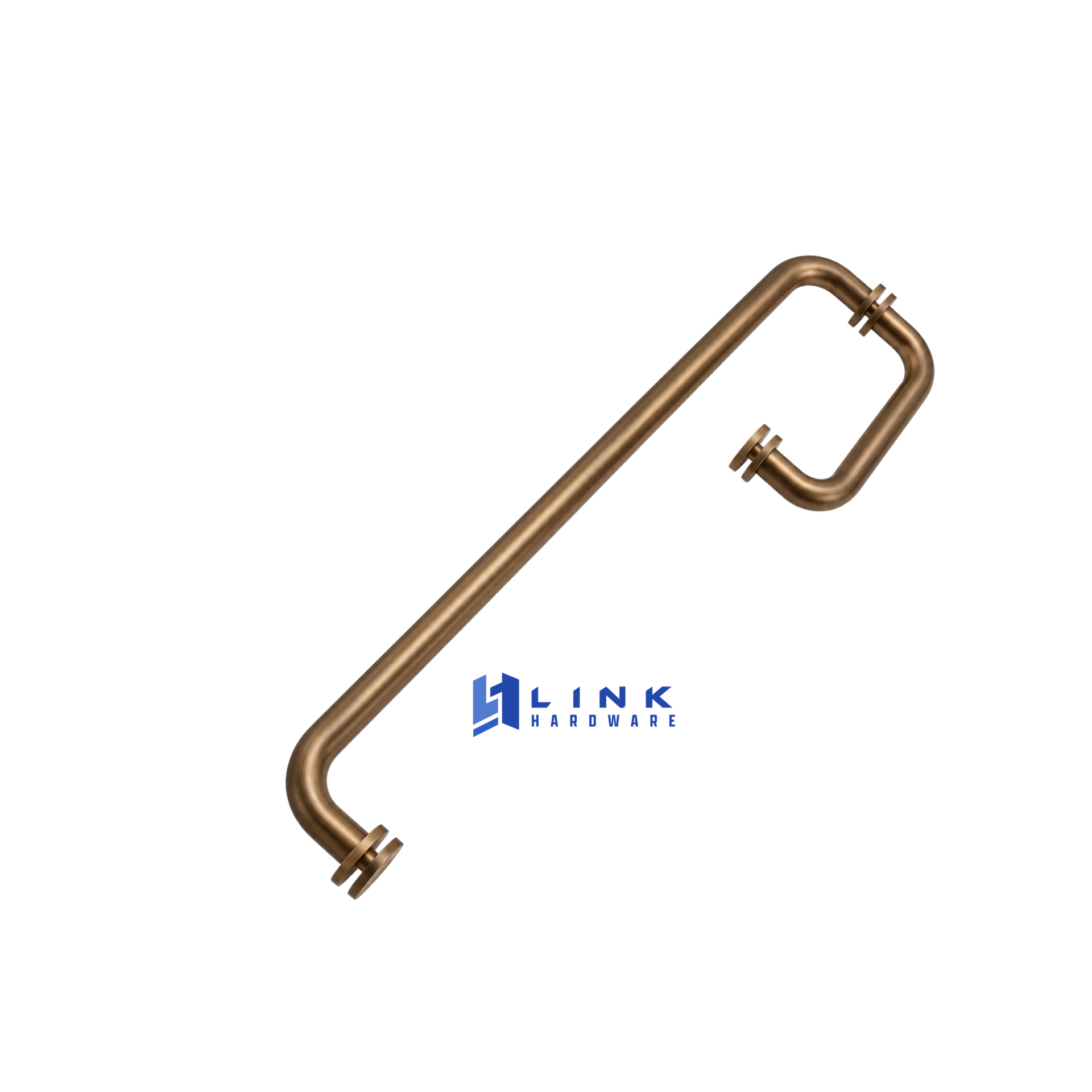 Link Hardware Round Combination 8" Pull Handle and 18" Towel Bar - Image 2
