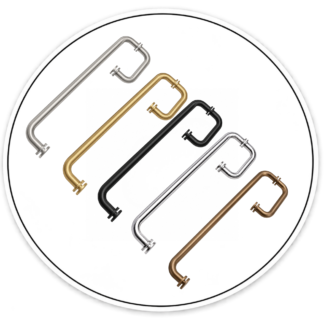 Link Hardware Round Combination 8" Pull Handle and 18" Towel Bar