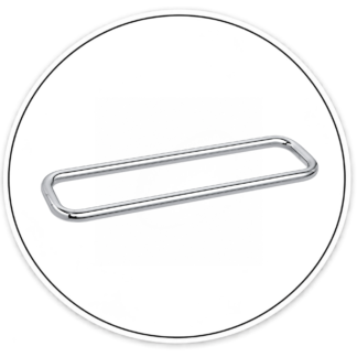 RNW24X24CH 24" Round Back-to-Back Towel Bar Without Washers