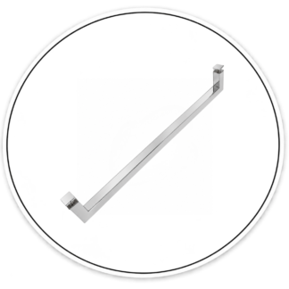 S12CH 12" Square Single-Sided Towel Bar
