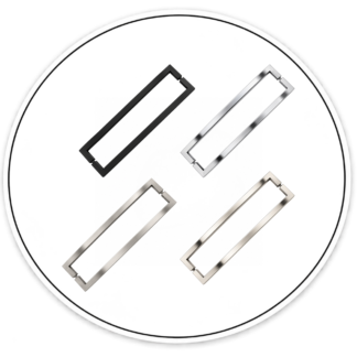 Link Hardware 12" Square Back-to-Back Pull Handle