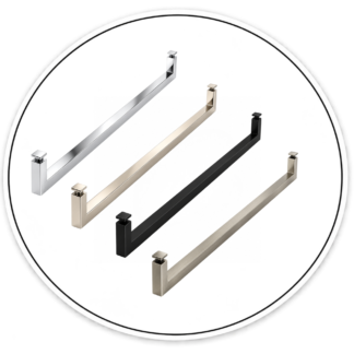 Link Hardware 18" Square Single-Sided Towel Bar