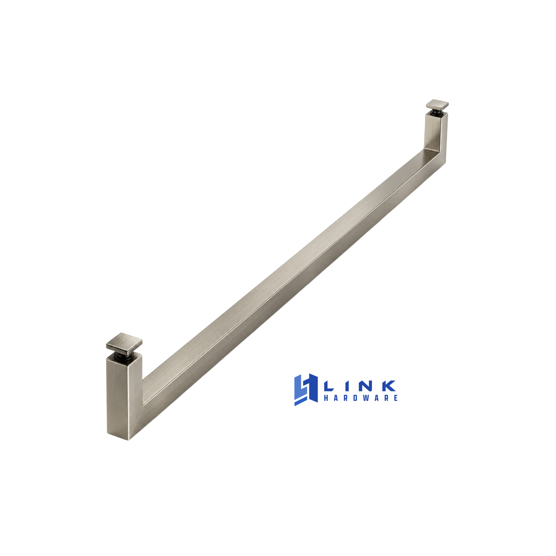 Link Hardware 18" Square Single-Sided Towel Bar - Image 2