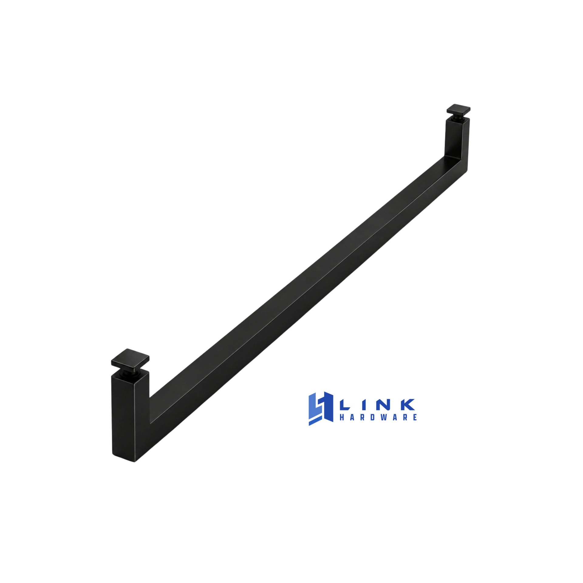 Link Hardware 18" Square Single-Sided Towel Bar - Image 4