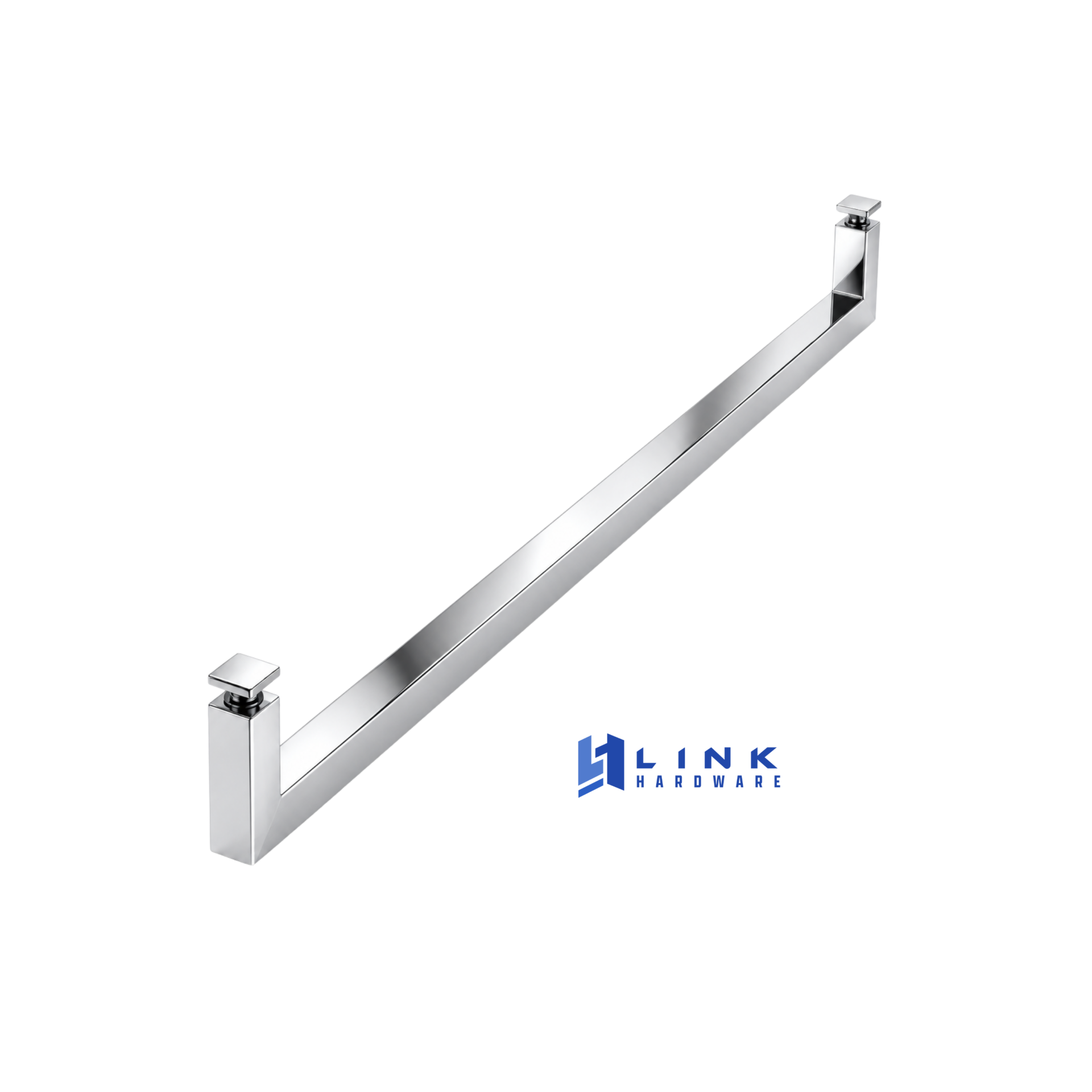 Link Hardware 18" Square Single-Sided Towel Bar - Image 3