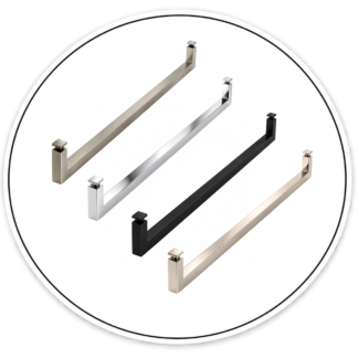 Link Hardware 24" Square Single-Sided Towel Bar
