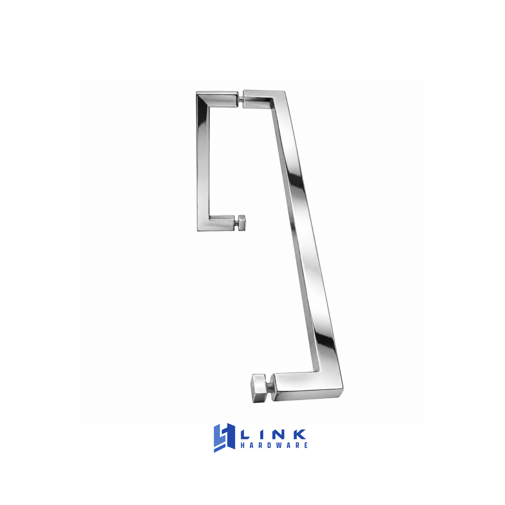 Link Hardware Square Combination 6" Pull Handle 12" Towel Bar - Image 3