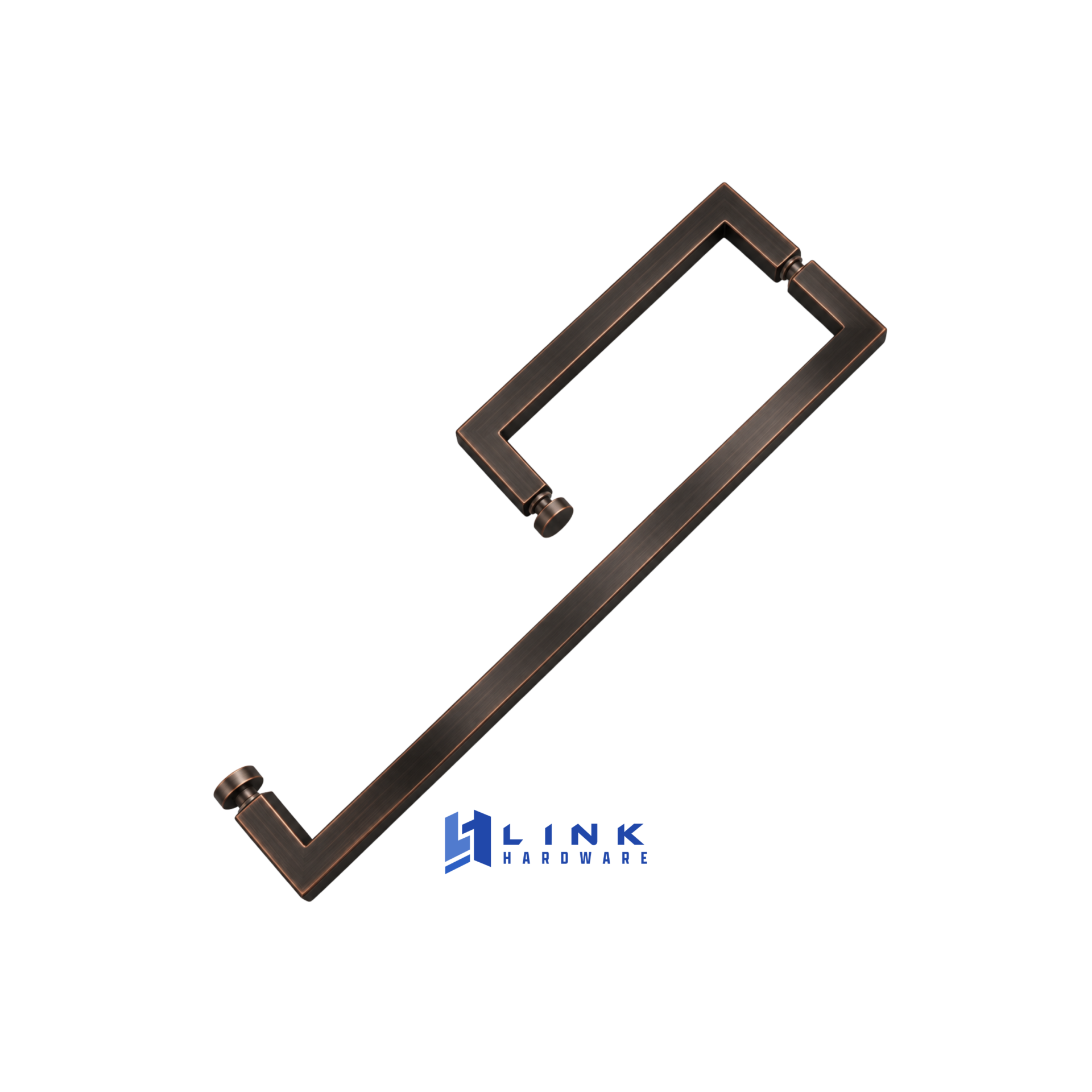 Link Hardware Square Combination 6" Pull Handle 18" Towel Bar - Image 12