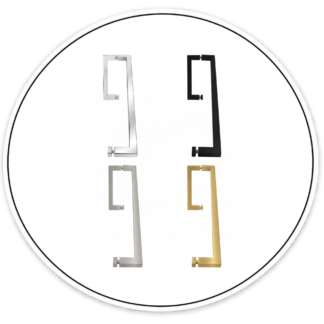 Link Hardware Square Combination 8" Pull Handle 18" Towel Bar
