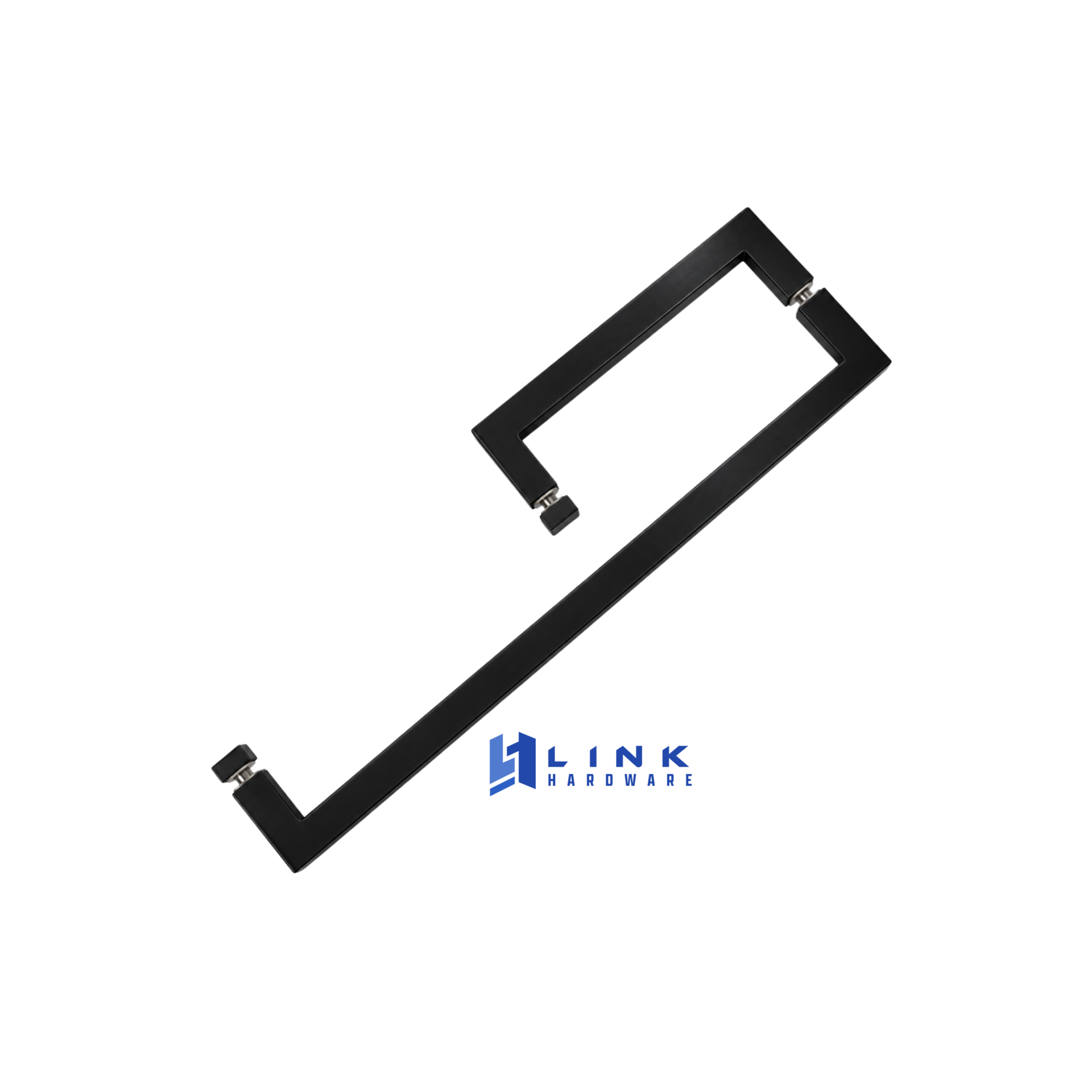 Link Hardware Square Combination 8" Pull Handle 18" Towel Bar - Image 4