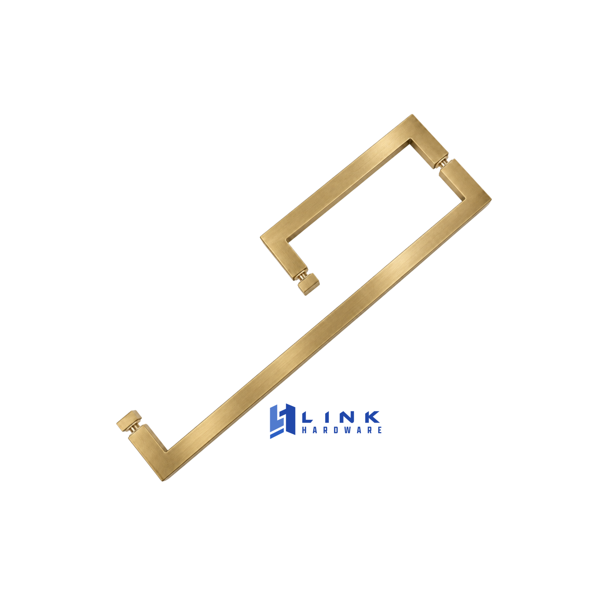 Link Hardware Square Combination 8" Pull Handle 18" Towel Bar - Image 5