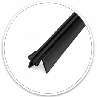 Link Hardware Co-Extruded 36" Bottom Wipe with Drip Rail for 1/2" Glass